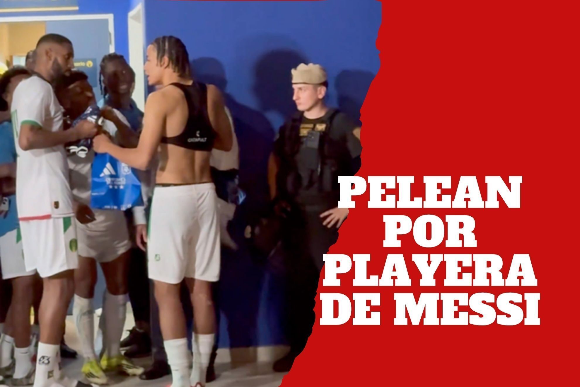 La playera de Messi provoca una pelea entre jugadores de Mauritania tras intenso partido