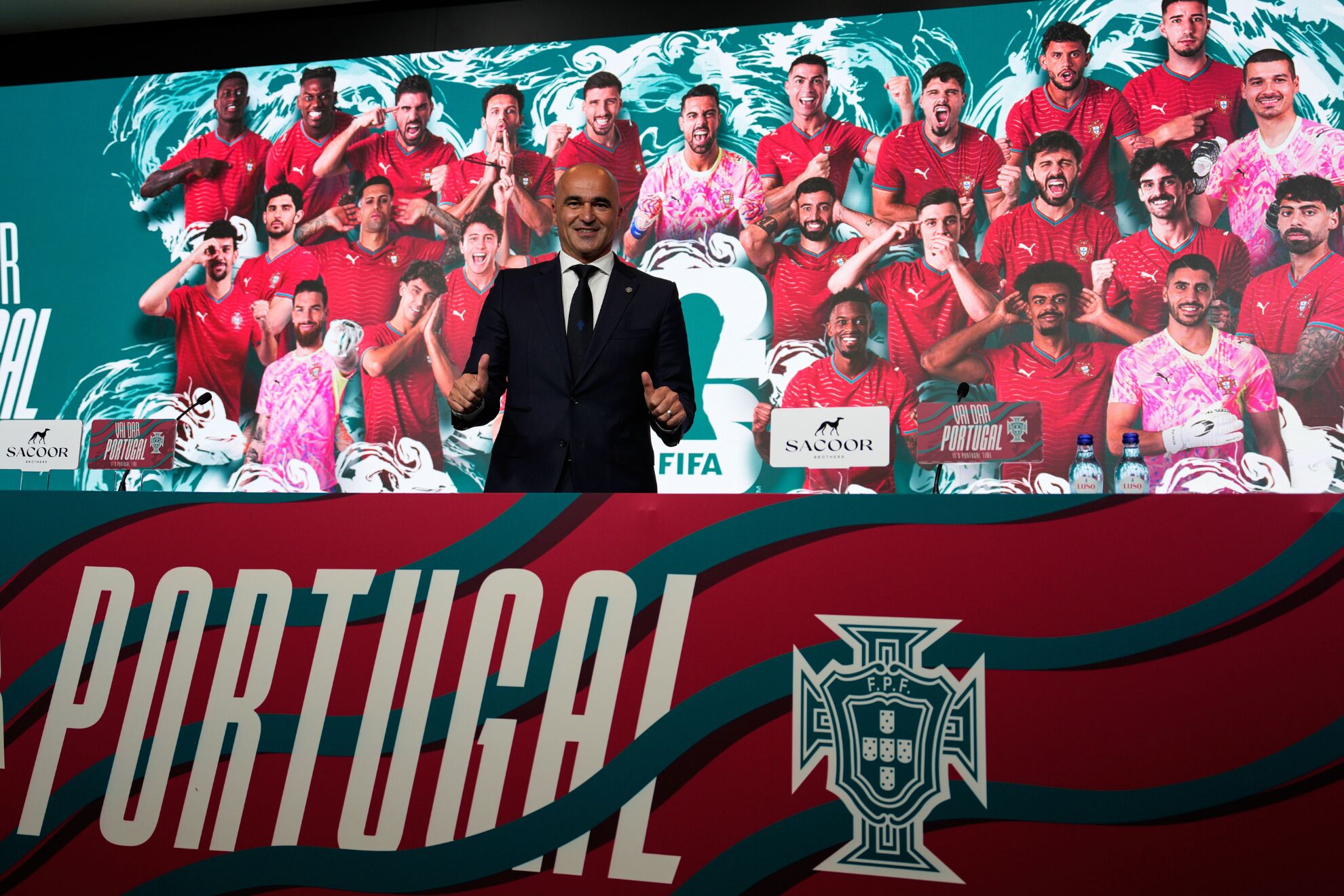 El seleccionador de Portugal, Roberto Mart�nez, durante la convocatoria final para la Copa Mundial de la FIFA 2026.