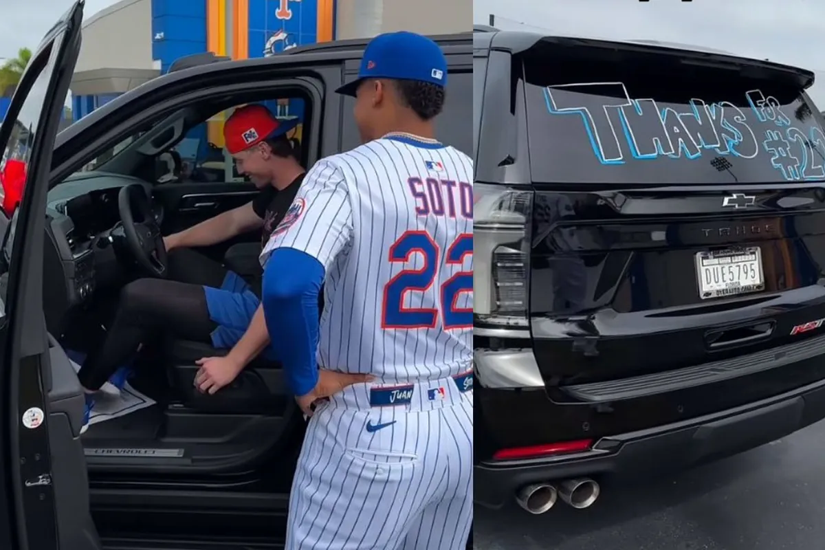 Juan Soto recibe una Cybertruck de los Yankees tras su actuación en la Serie Mundial