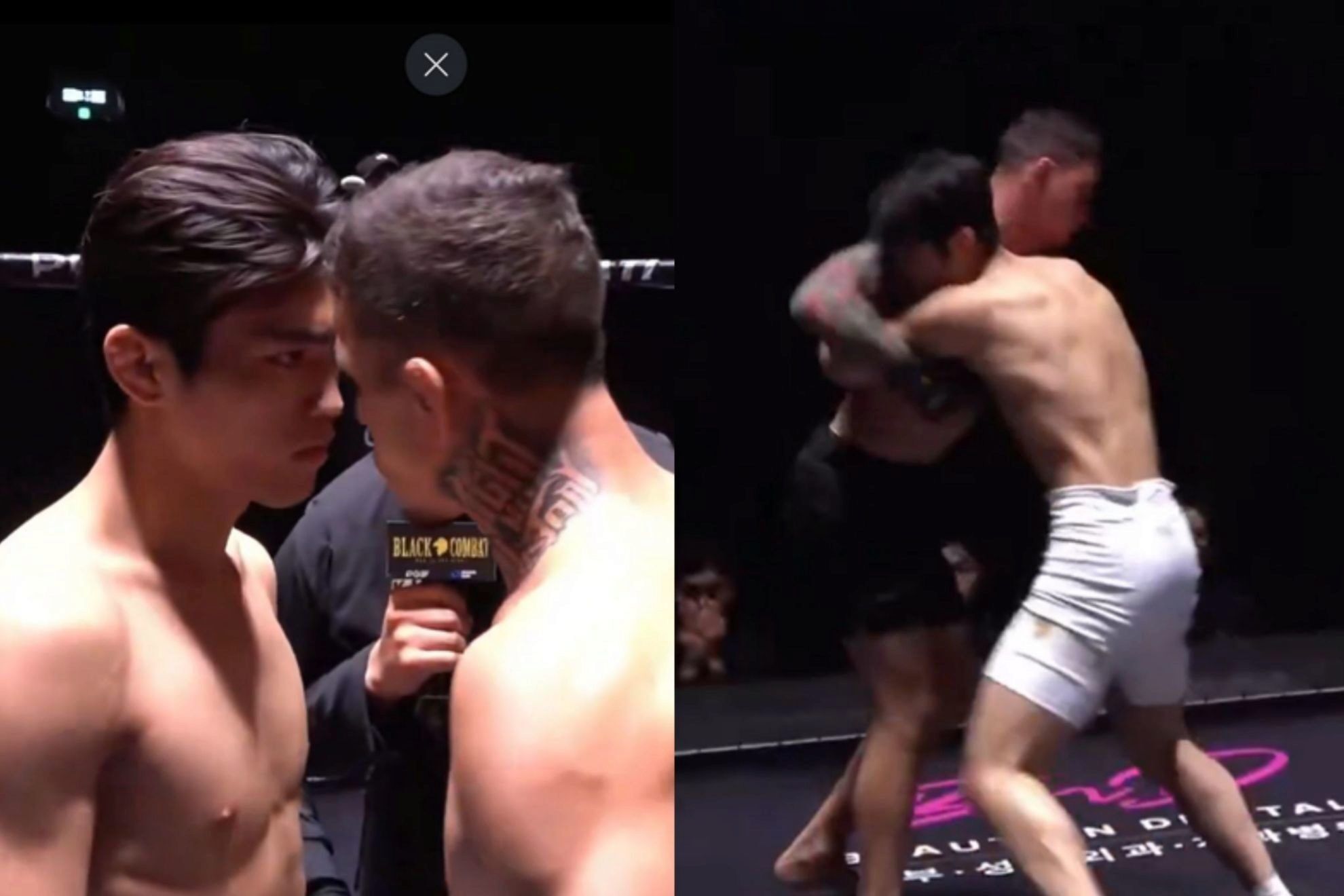 El brutal nocaut que sufri� un luchador de MMA tras faltarle el respeto a su rival antes del combate