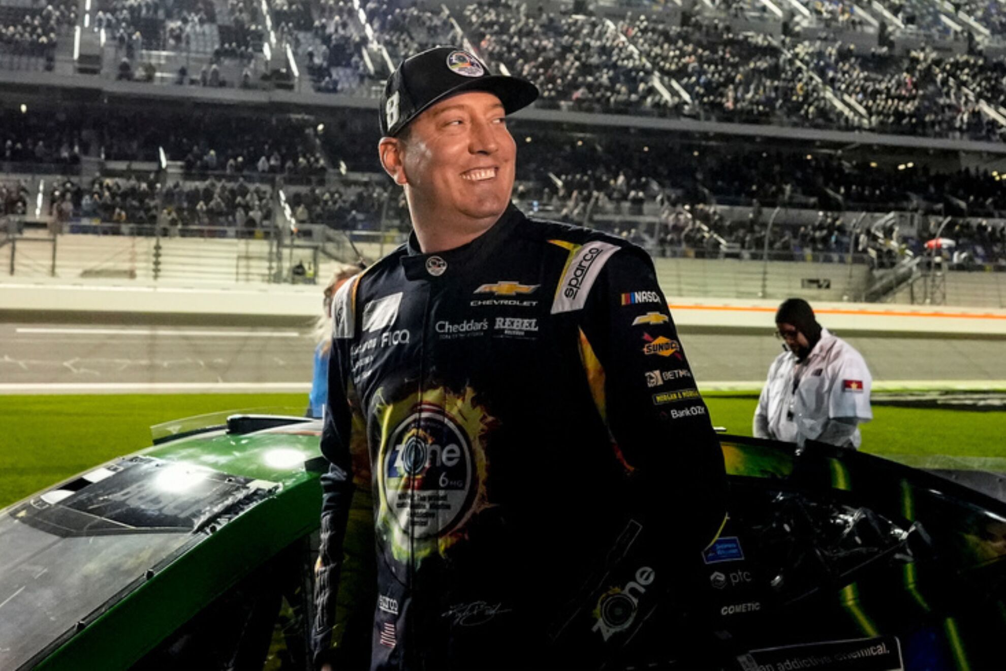 El piloto de NASCAR Kyle Busch durante las 500 Millas de Daytona en 2026.