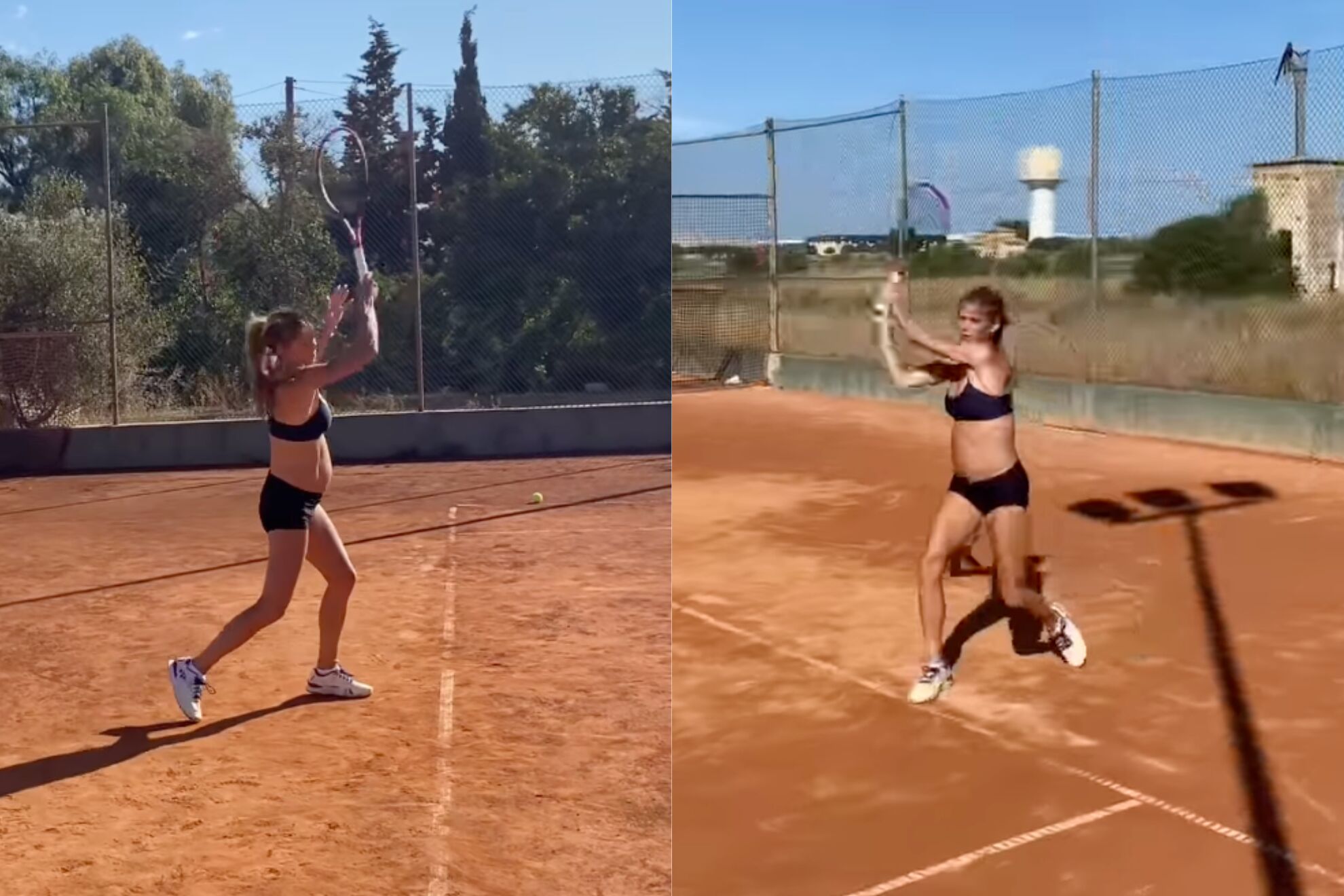 Camila Giorgi sorprende a sus fans al jugar tenis con 30 semanas de embarazo