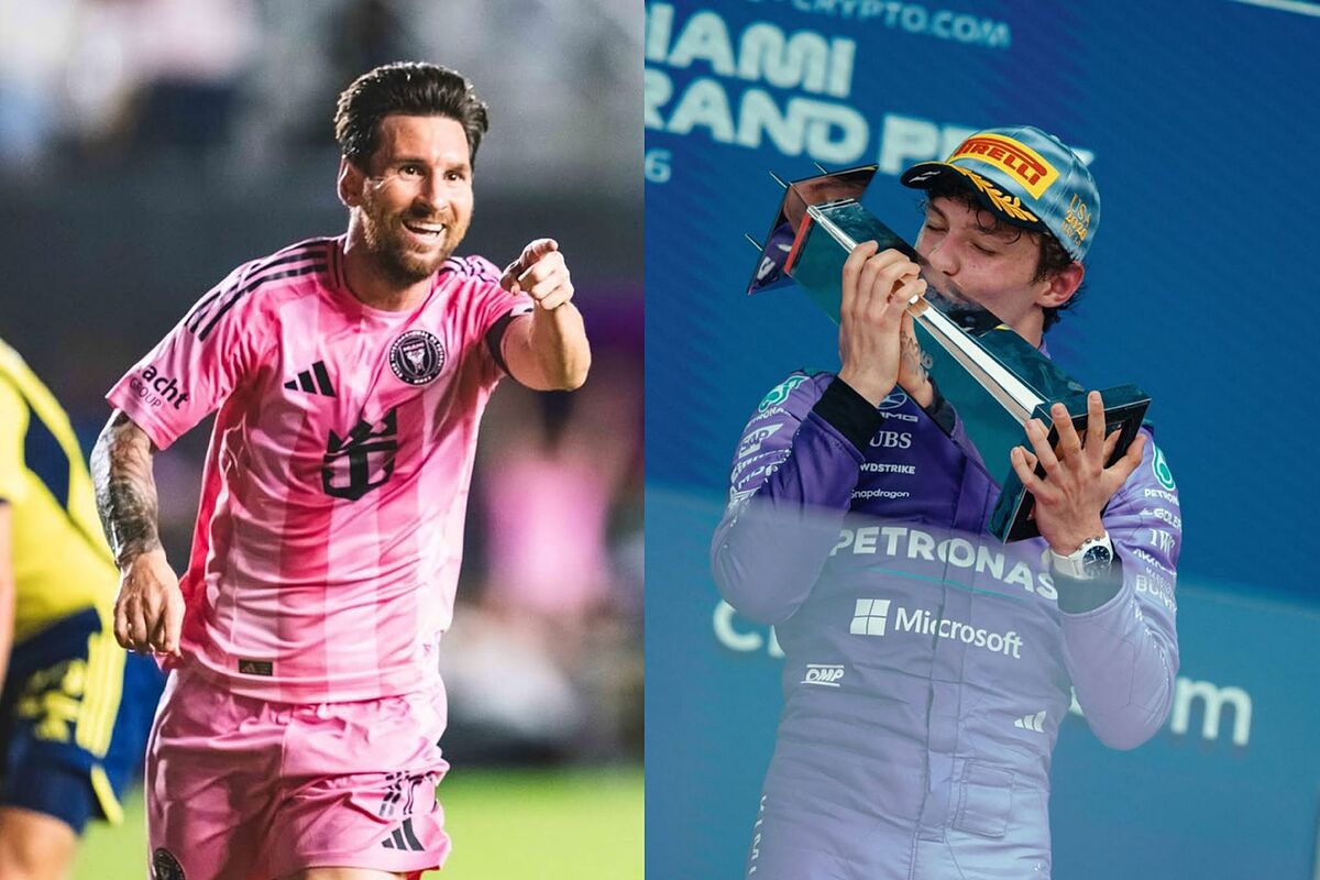Messi se convierte en el "amuleto de la suerte" de Kimi en el GP de Miami