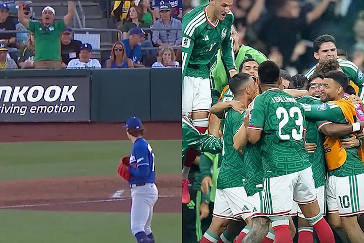 ¡No se pudo aguantar! Fanático celebra un gol de México ante Ecuador en pleno juego de Dodgers en MLB