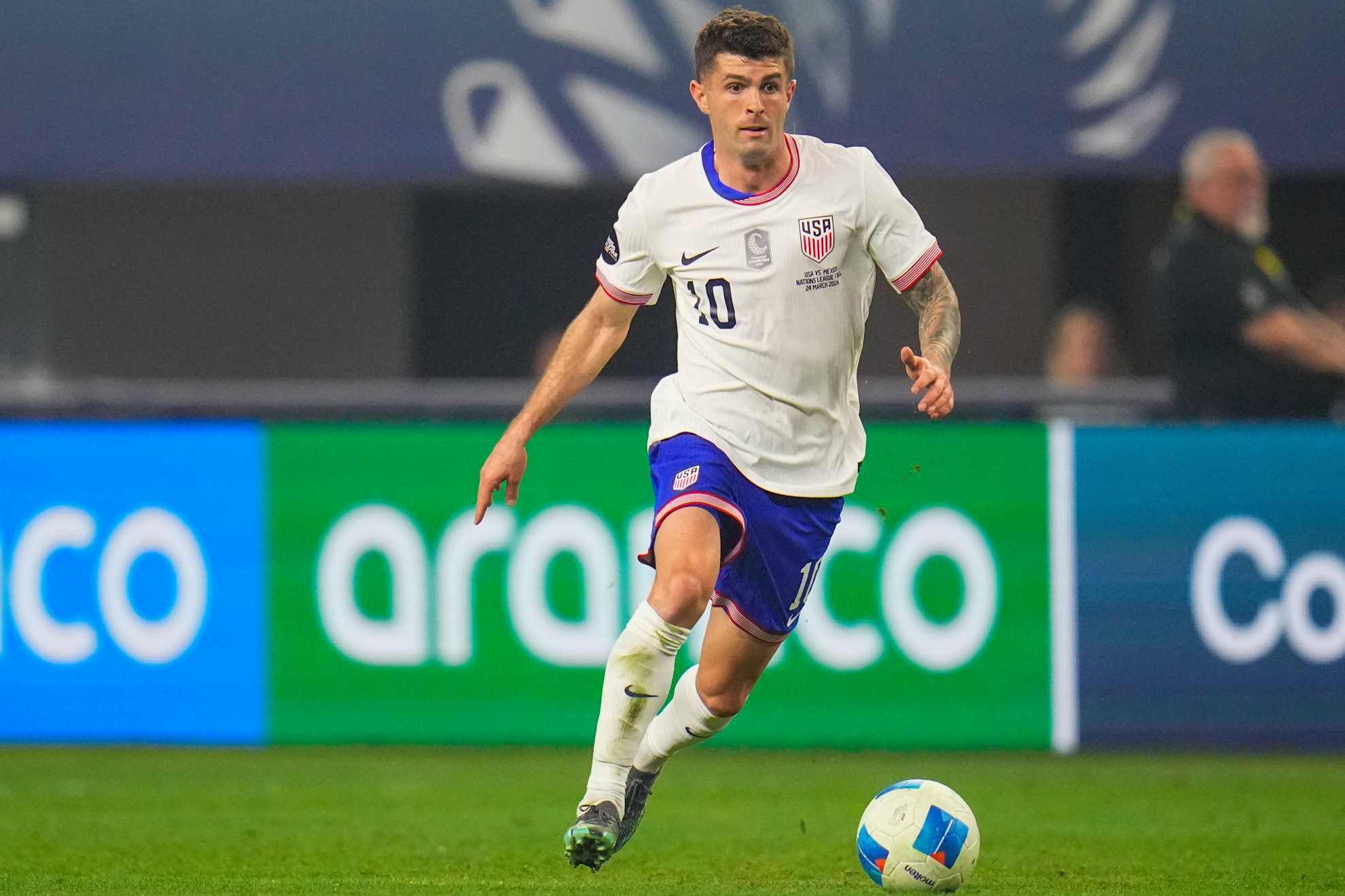 Pulisic, en un partido de Estados Unidos /