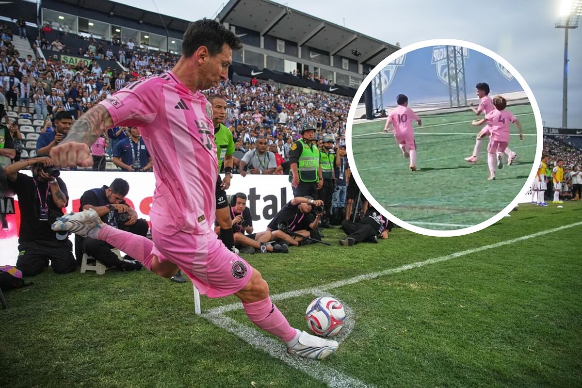 La reacción de Leo Messi al golazo de su hijo Mateo con la Academia del Inter Miami se hace viral