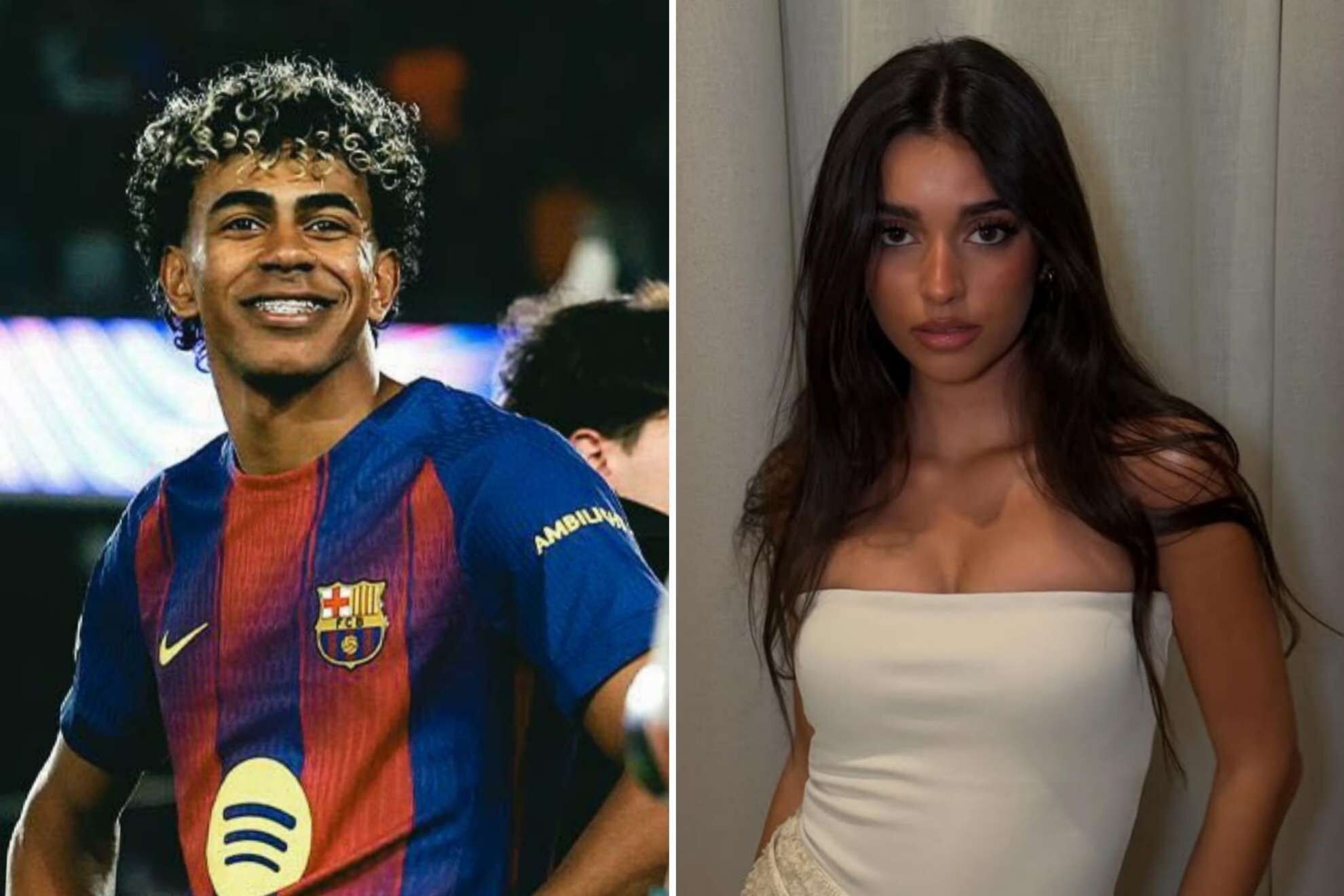 Lamine Yamal le da un giro rom�ntico a las celebraciones del campeonato del Barcelona