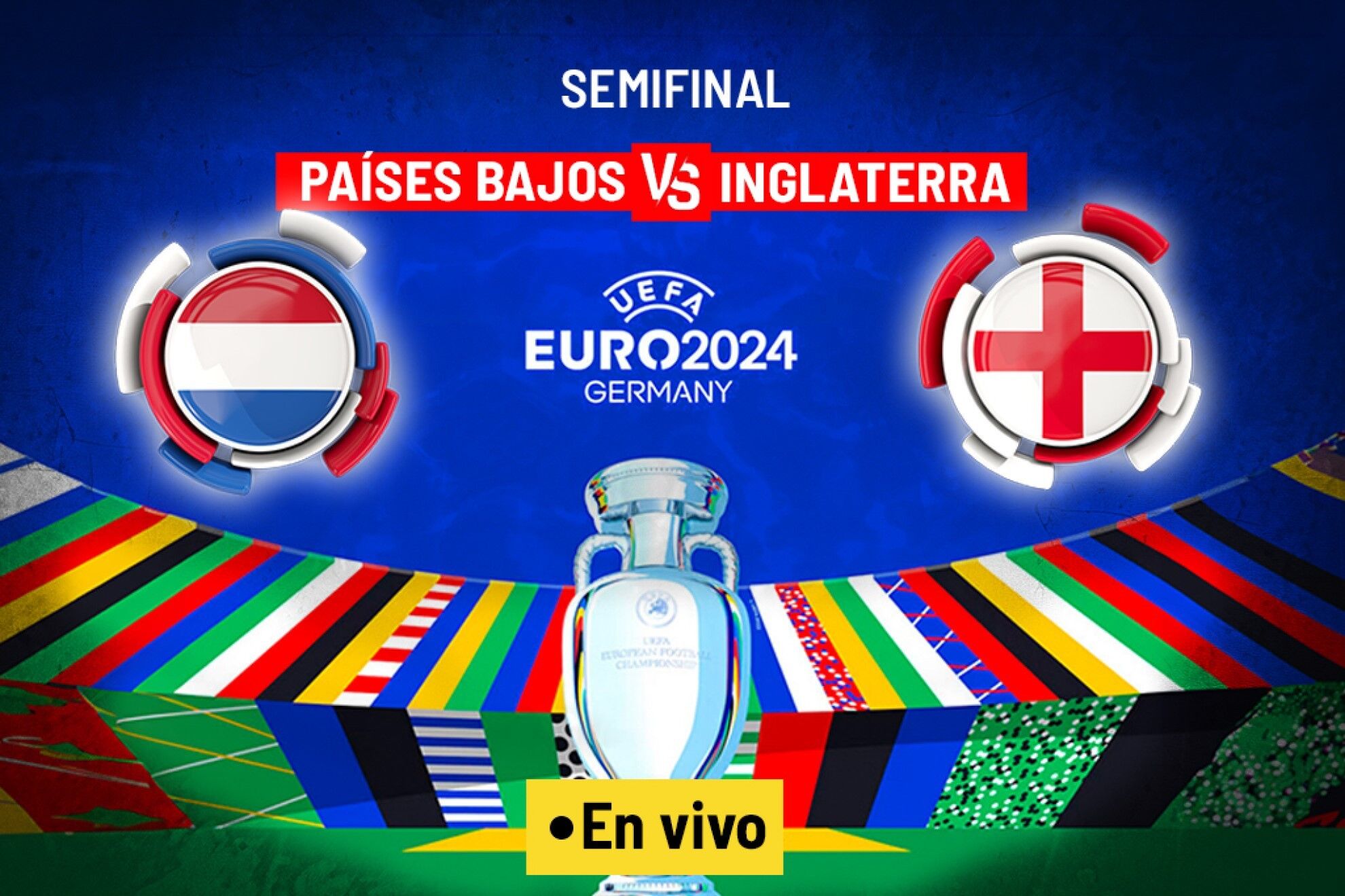 Pa�ses Bajos vs Inglaterra EN VIVO: Inglaterra remonta a Pa�ses Bajos con ag�nico gol de Watkins y se cita con Espa�a
