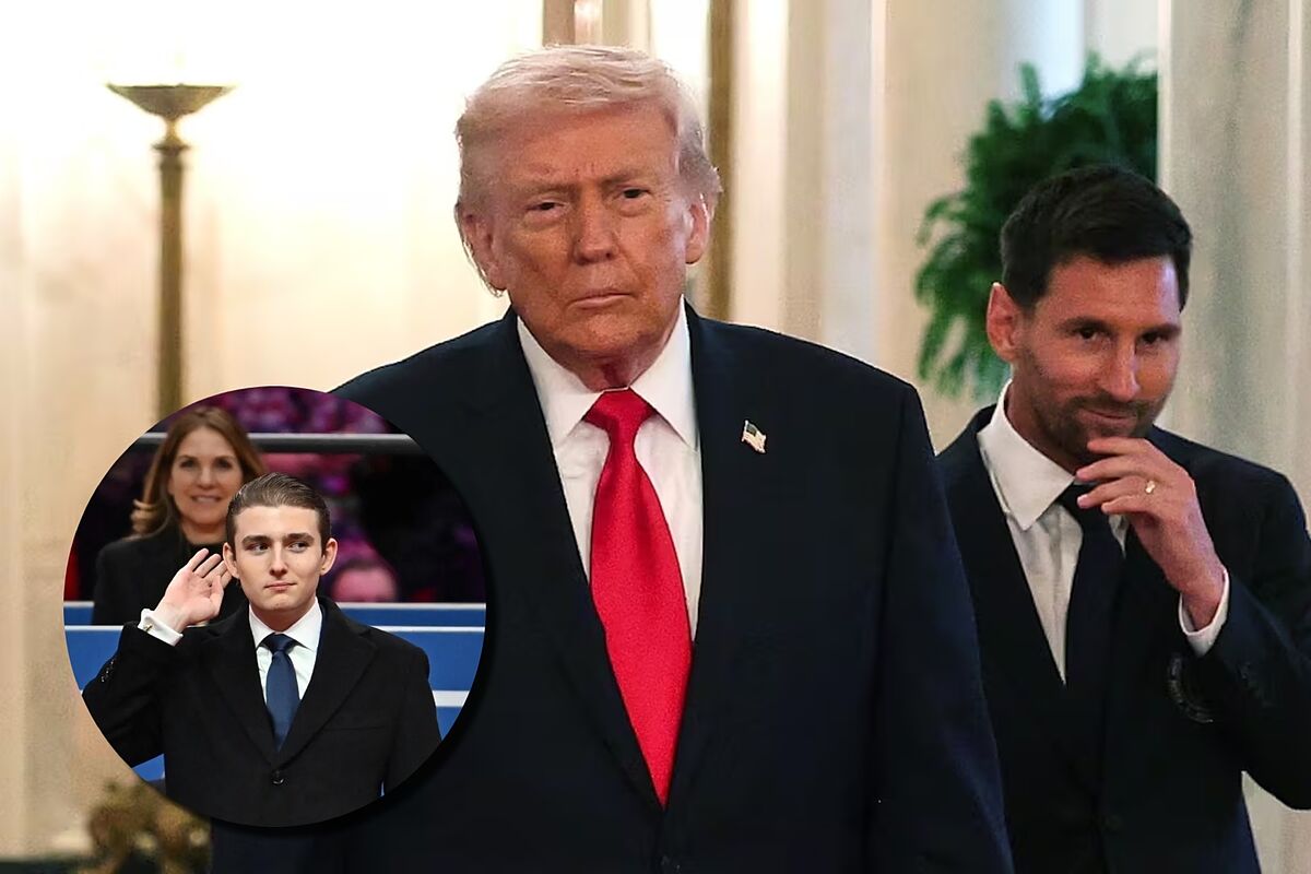 La confesión de Donald Trump durante la visita de Messi a la Casa Blanca que implica a su hijo Barron y a Cristiano Ronaldo