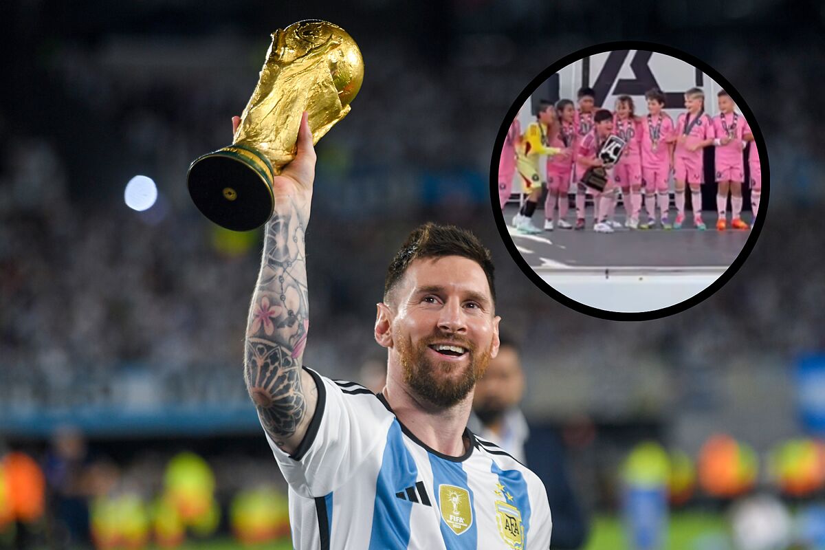 Ciro Messi imitó el festejo de Leo tras ganar el Mundial luego de obtener un título con Inter Miami: "No necesita prueba de ADN"