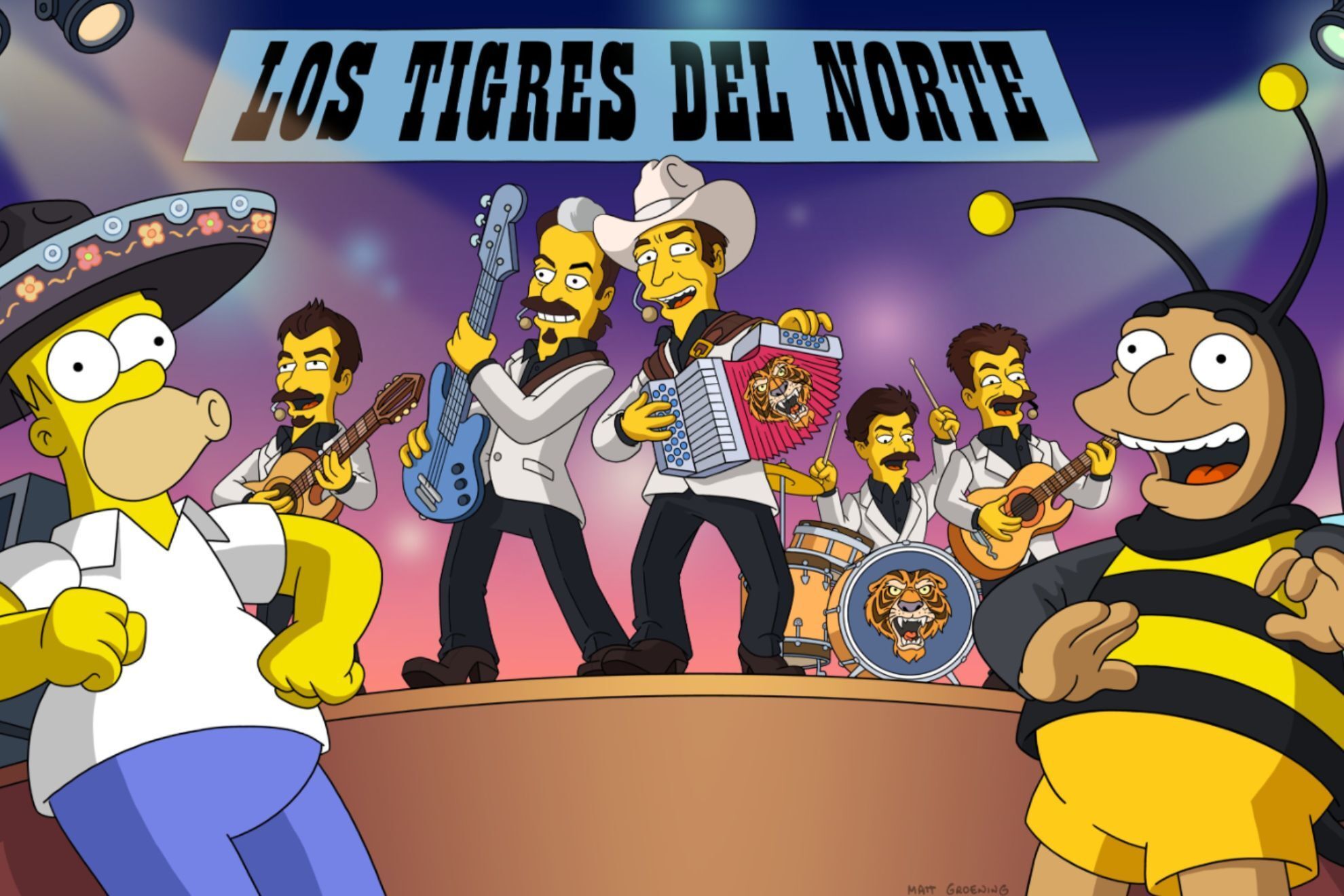 Colaboraci�n inesperada en cap�tulos de Los Simpson