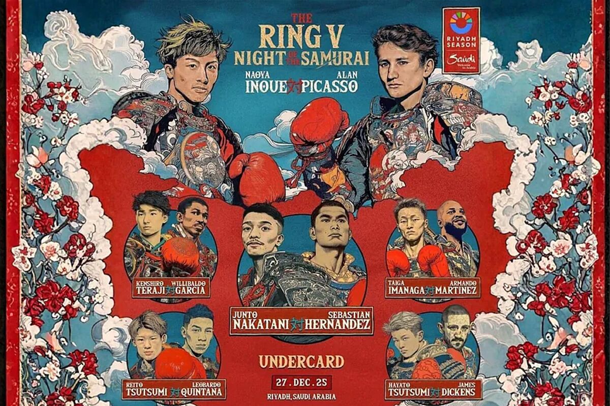 Naoya Inoue vs David Picasso Cartelera: ¿Qué peleas previas no te puedes perder?