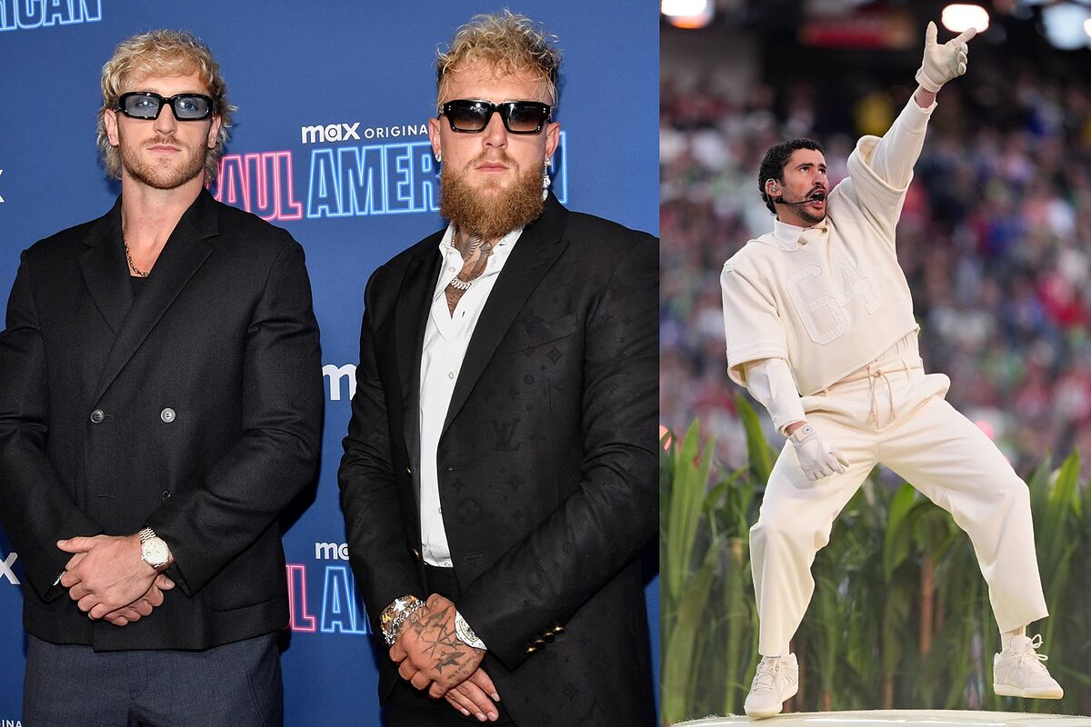 Logan Paul discute con su hermano Jake Paul por culpa del show de Bad Bunny en el Super Bowl