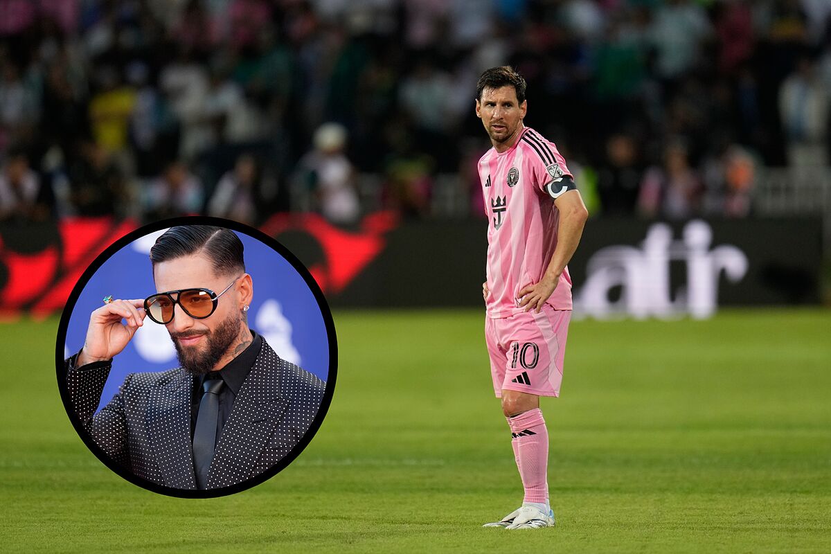 Maluma 'traiciona' a Leo Messi cuando visita Medellín con Inter Miami y desvela sus palabras