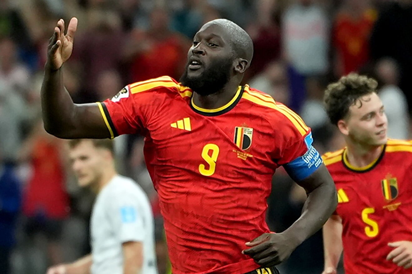 VANCOUVER (Canada), 27/06/2026.- Romelu Lukaku of Belgium celebrates...