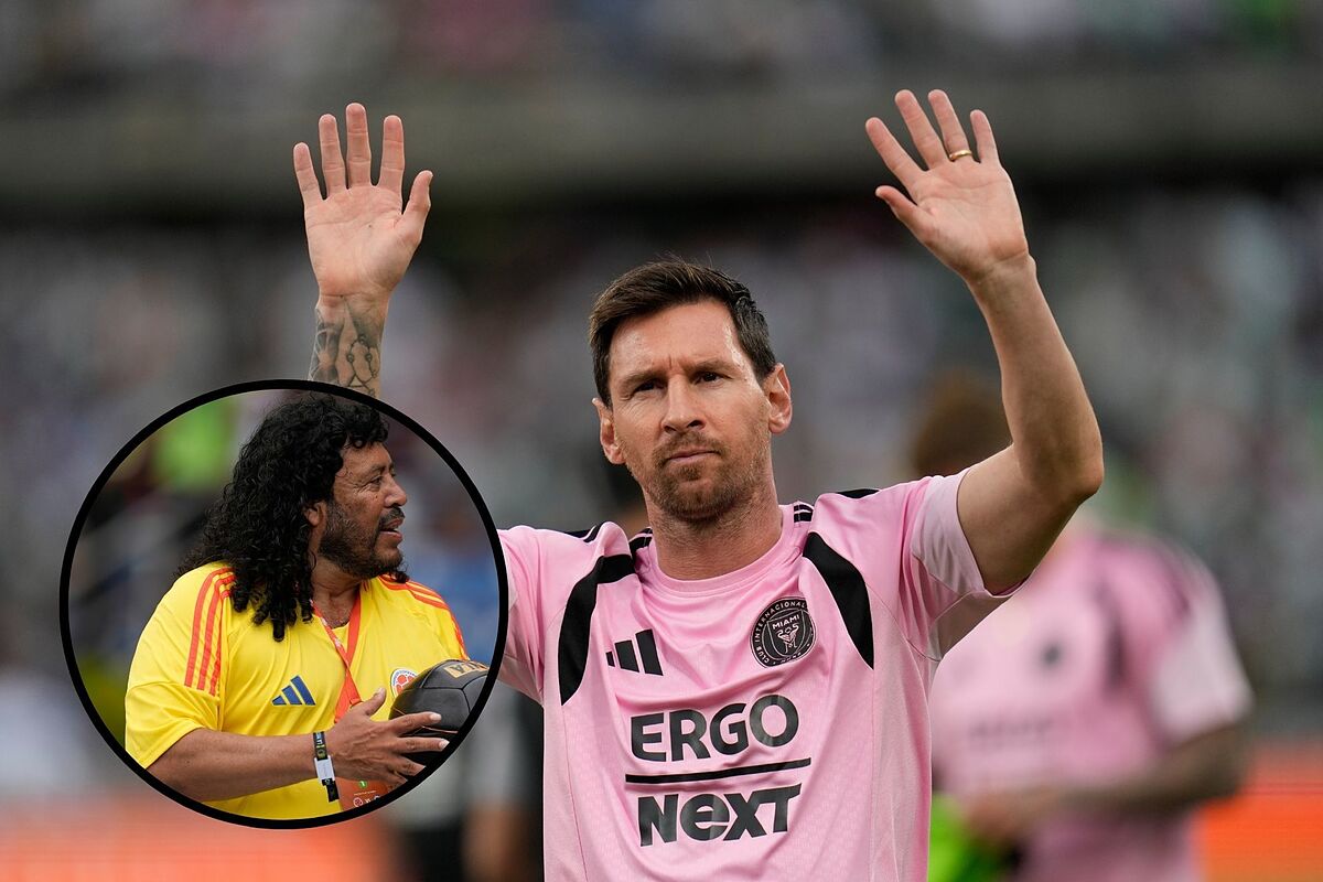 Messi y René Higuita protagonizan emotivo encuentro y reviven el mítico "escorpión"