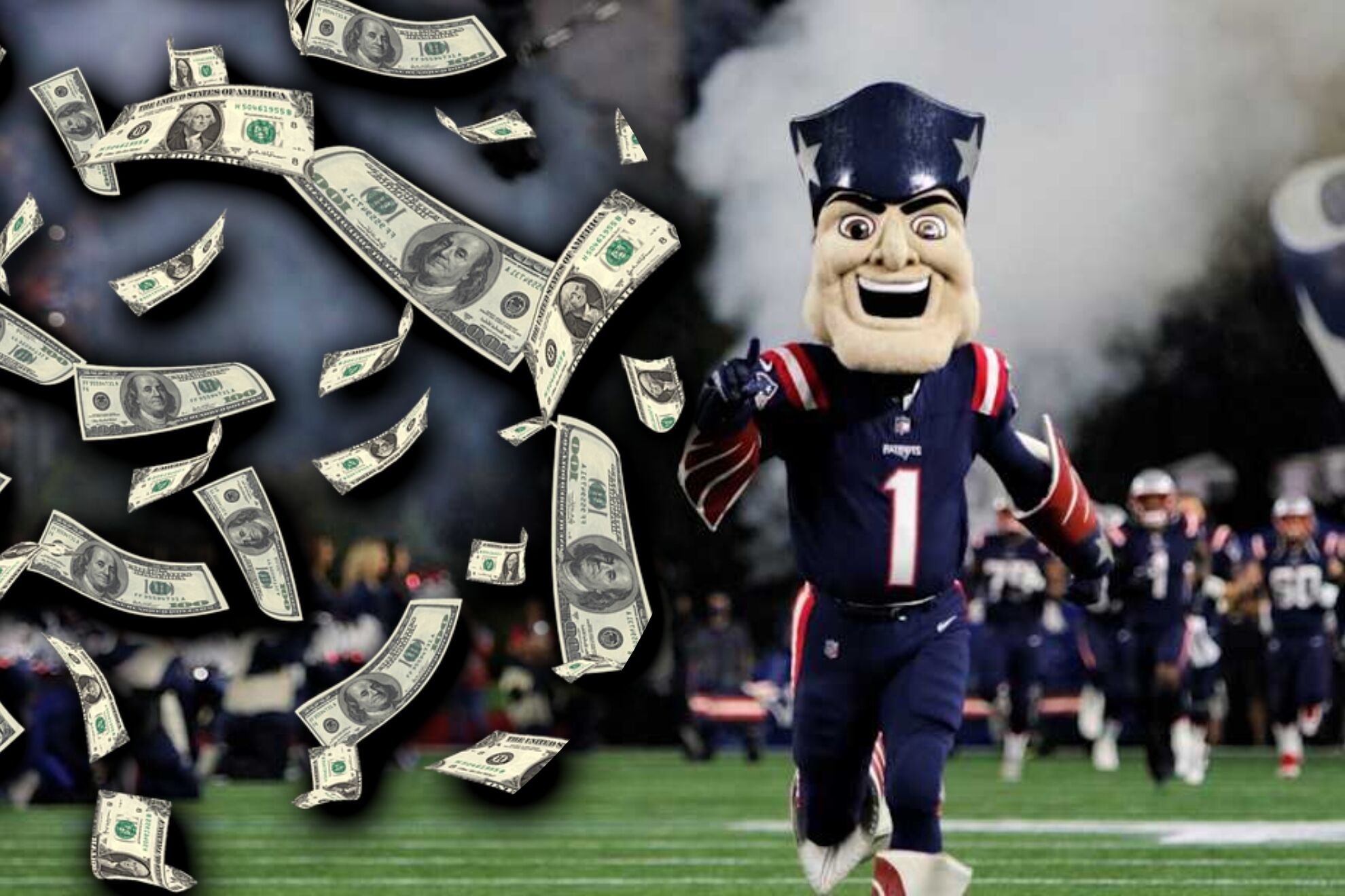 Pat Patriot es de las mascotas mejor pagadas de la Liga