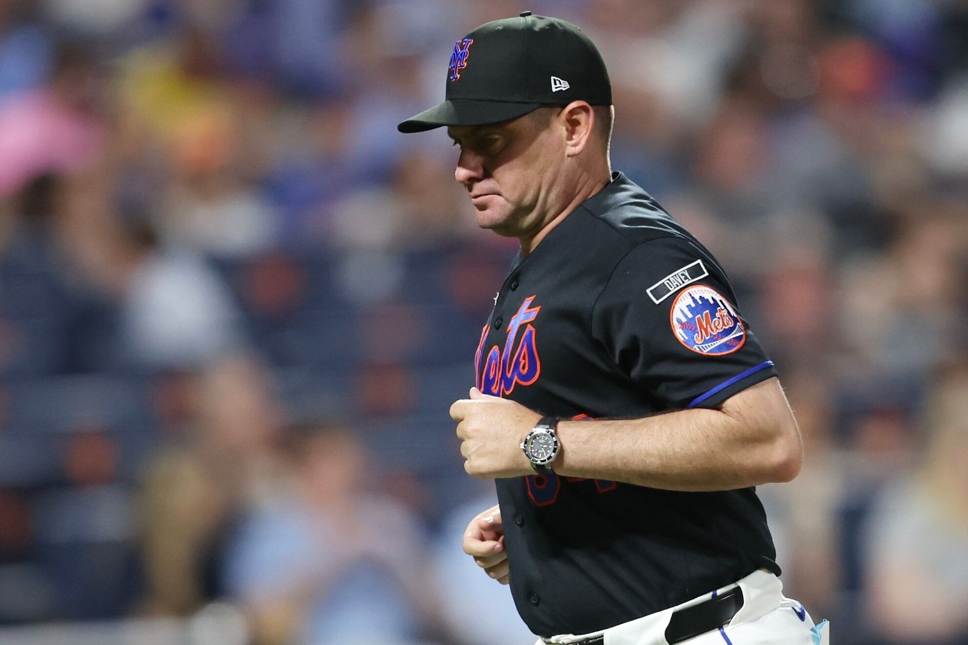 Carlos Mendoza, en un partido de los Mets /