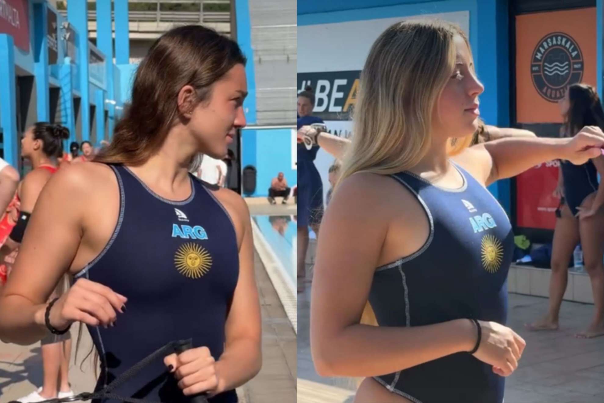 Video viral del equipo femenino de waterpolo en Argentina provoca un acalorado debate en l�nea