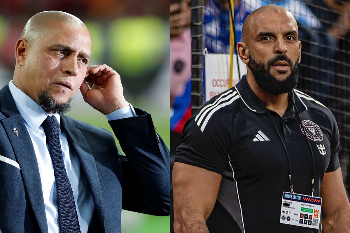 Roberto Carlos y el guardaespaldas de Messi comparan su fuerza en un encuentro hilarante