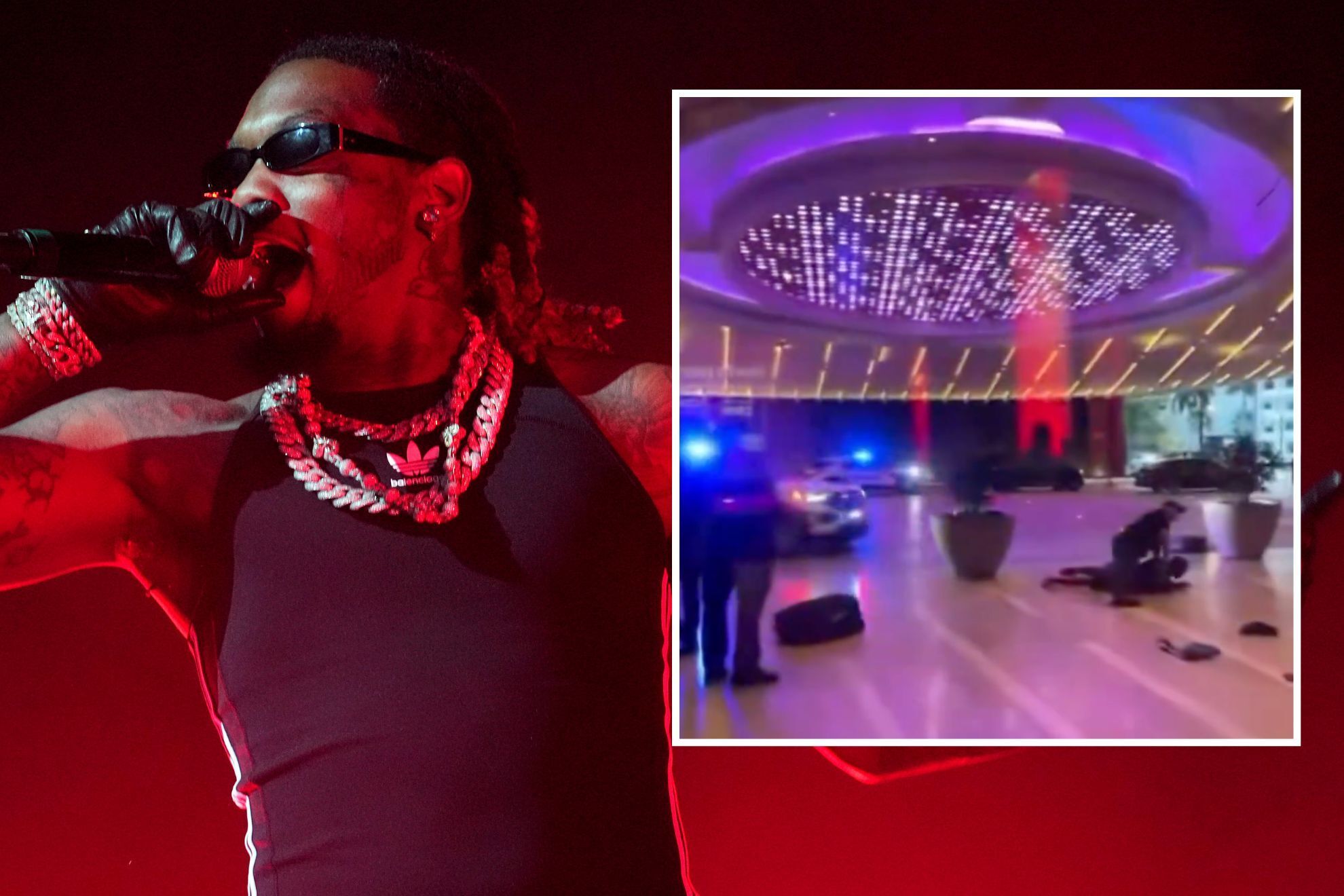 Un video viral muestra el lugar donde dispararon al rapero Offset en el Hard Rock Hotel & Casino