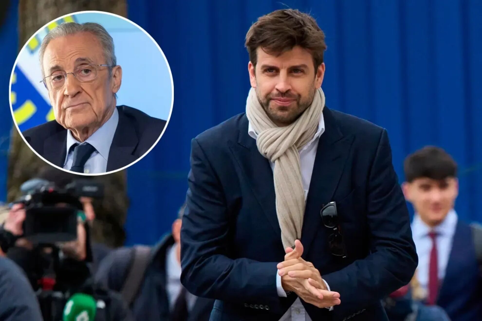 Piqu� se une a Florentino P�rez sobre las peleas en el Real Madrid: tambi�n las vio en el Barcelona